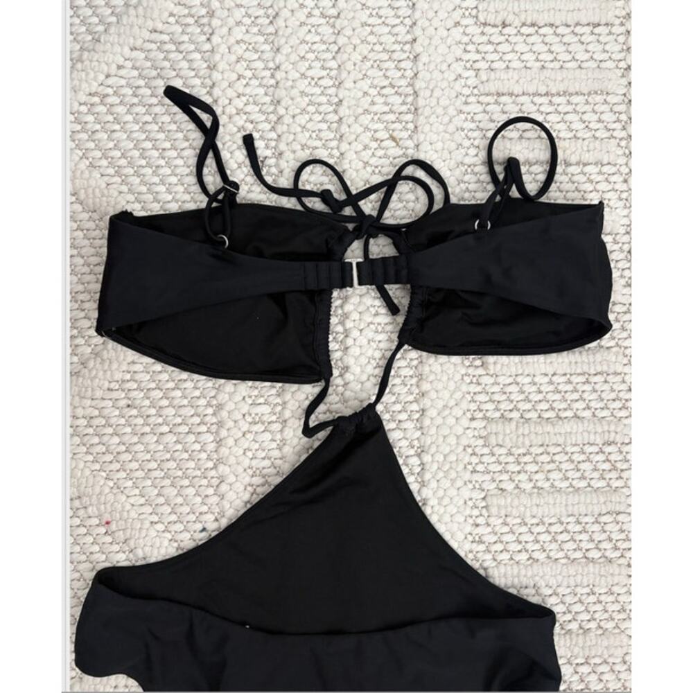 NWOT Womens Abercrombie & Fitch Black One Piece Swimsuit Size Large - Picture 6 of 8